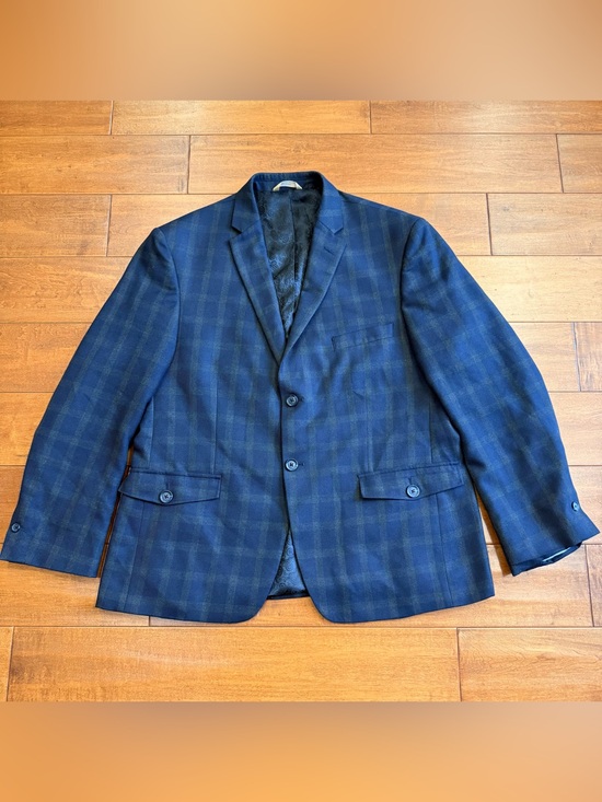 Originals 1926 Haggar Other - Originals 1926 Haggar Blue Tartan Plaid 2-Button Single Breasted 44S